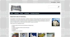 Desktop Screenshot of manufaktura-styropianu.pl